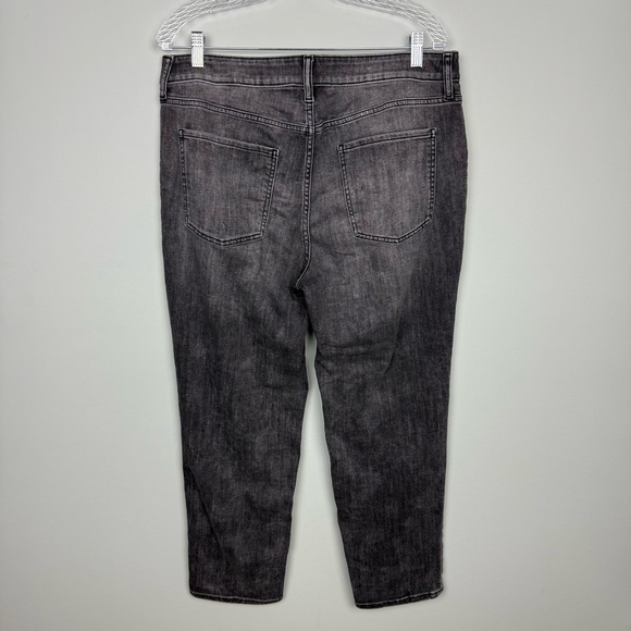 Chico's Boyfriend Ankle Jeans Faded Black Size 12 - Picture 7 of 7